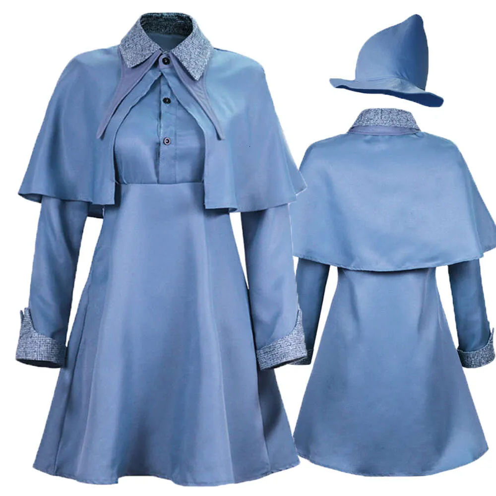 Magic Wizard School Witch Fleur Isabelle Delacour Cosplay Costume Beauxbaton Uniform Adults Women Suit Halloween Party 5308