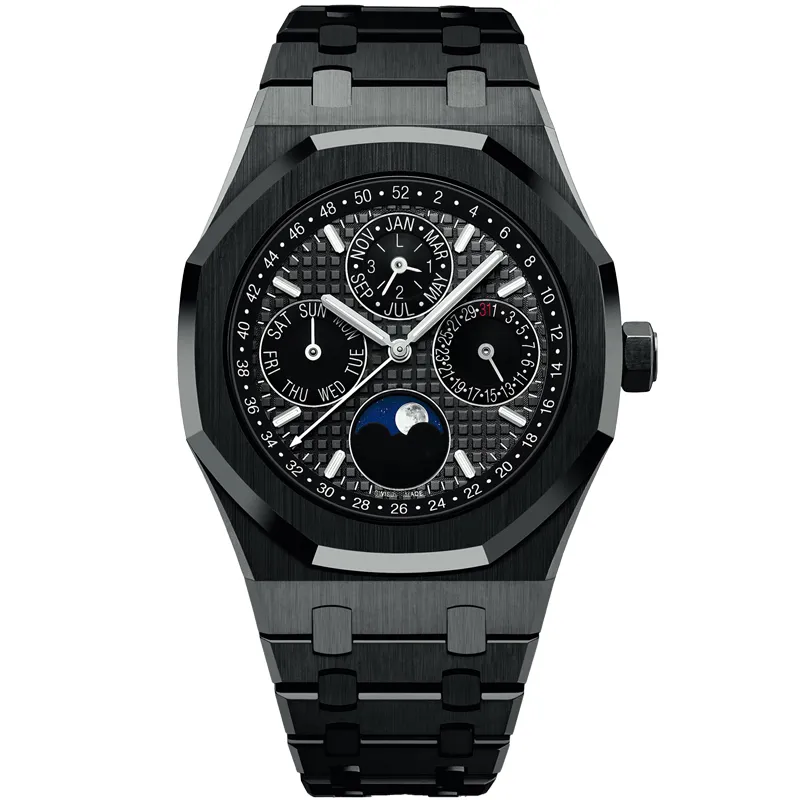 Orologio Uomo Cronografo Lusso Quarzo – Acciaio Inox Impermeabile, Vetro Minerale, Data, Regalo Con Confezione Elegante
