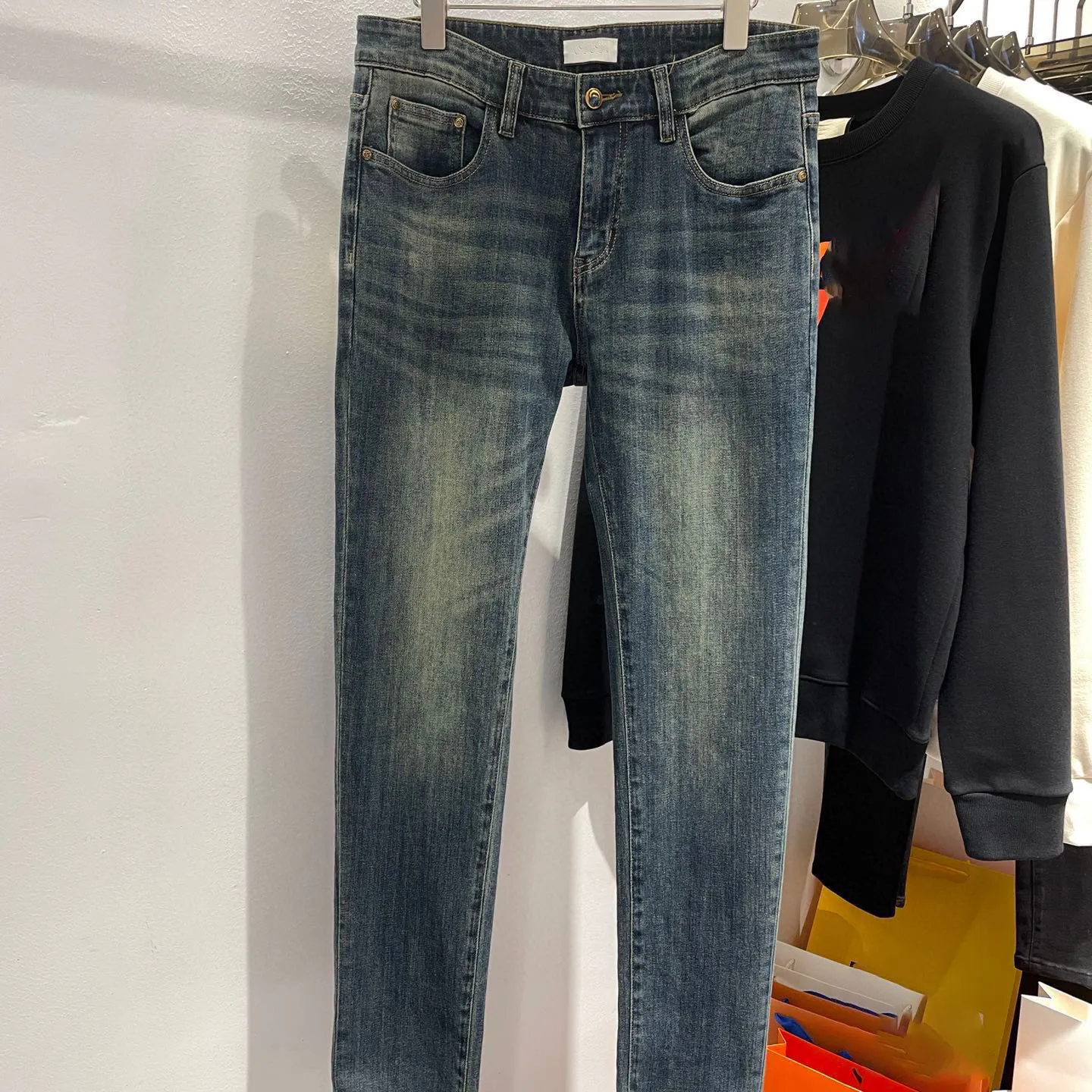 Top-Designer Luxus Polar Sommer Herbst High Street Fashion High Street Out Straßenhosen Jeans Atmungsaktive elastische gemusterte Denimhosen für Männer und Frauen