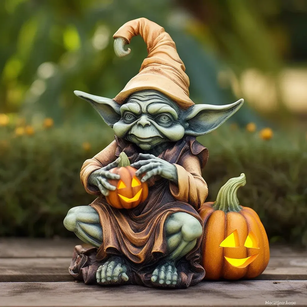 Dekorativa föremål Figurer Bar Room Decor Pumpkin Halloween Sculptures and Garden Staty Retro Home Decoration Miniature Figures Crafts 231009