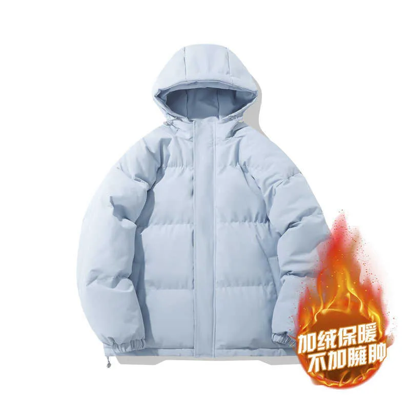 Mens Cotton Hooded Padded Thickened Warm Winter Coat Bape Off