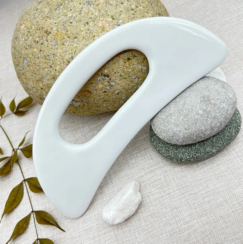 High Quality Ceramic Body Guasha Massager Gua Sha Tool for Face and Body Relieve Muscle Tension and Reduce Puffiness Beauty Health Care