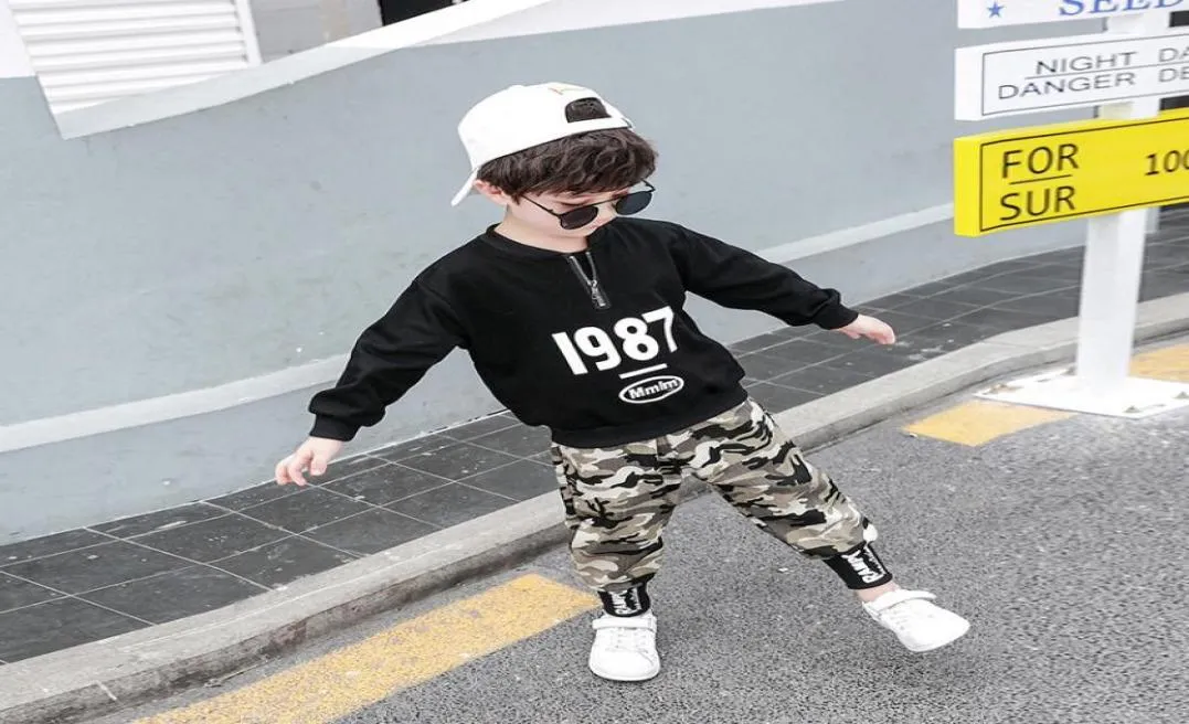 2PC enfants grands garçons vêtements militaires ensembles de vêtements jeune garçon haut pantalon tenues costumes enfants camouflage survêtements pour 312t T5556447