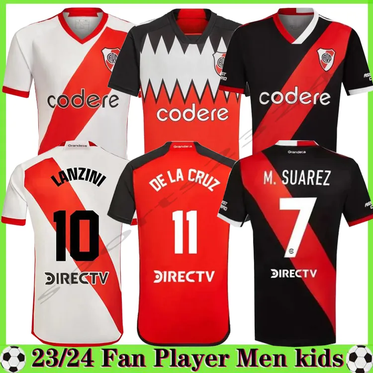 2023 2024 River Plate Soccer Jerseys Barco de la Cruz Quintero Alvarezpratto Fernandez Camisetas 23 24 Solari Men Kids Palacios Football koszule