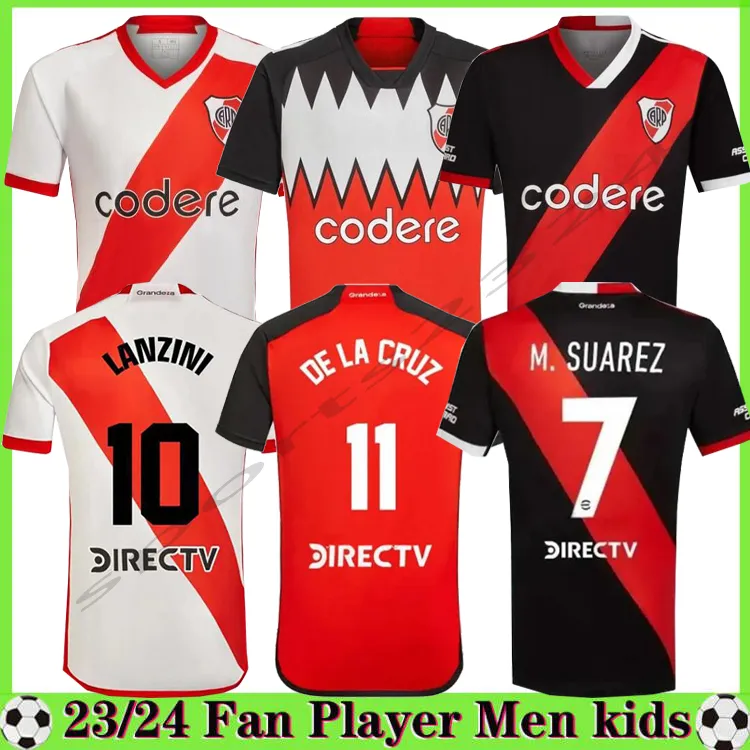 2023 2024 River plate soccer jerseys BARCO DE LA CRUZ QUINTERO ALVAREZPRATTO FERNANDEZ camisetas 23 24 SOLARI Men Kids PALACIOS football shirts