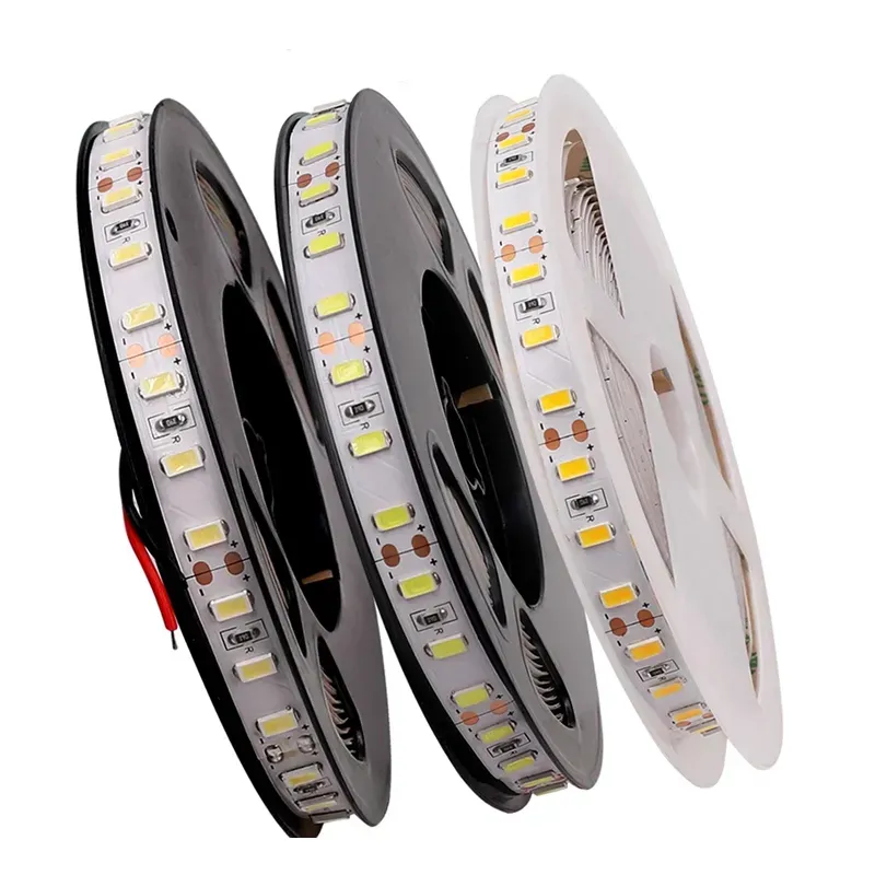 5630 SMD LED Şerit Işık Sıcak Doğal Soğuk Beyaz 5m 60LED/M Esnek Aydınlatma 12V IP20 IP65 LL