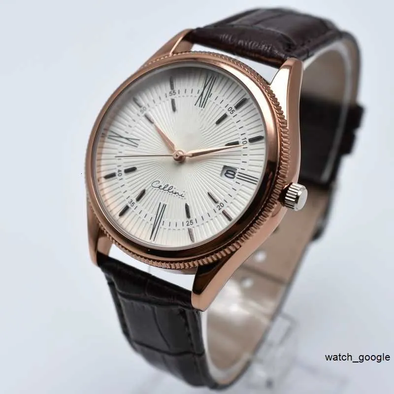 40 mm Luksusowe najwyższej jakości skórzane pasy zegarek dla kobiet projektantów zegarek na rękę męską