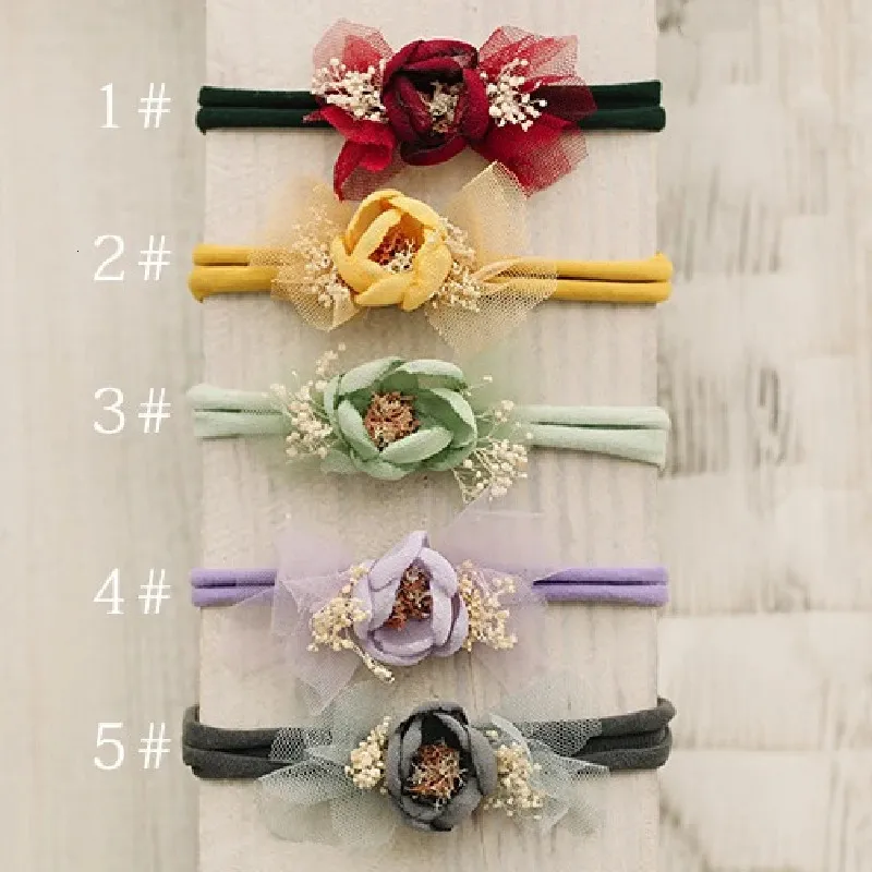 Newborn Toddler Girl Headband Christmas Gift Flower Headband Hair Baby Accessories Lace Flower Headband Baby Girl