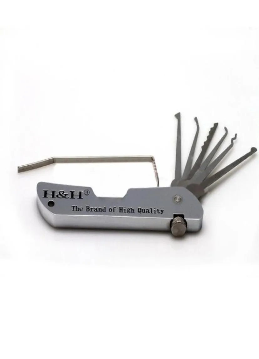 HH Folding Lock Pick Set Pocket Lock Pick Set Multitool Swiss Army Jackknife Pocket Knife Type