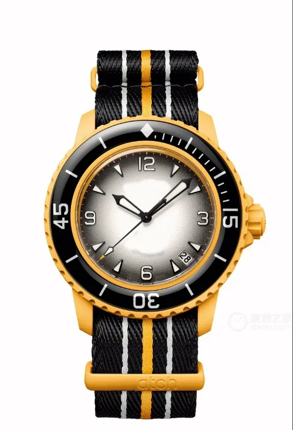 Nowa oryginalna marka wielofunkcyjna obudowa ceramiczna luksusowe zegarki dla mężczyzn pięćdziesiąt fathoms zegarek kwarcowy