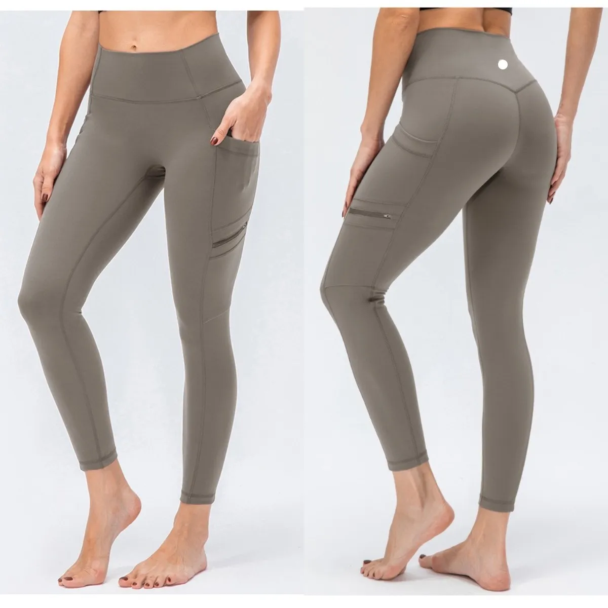 LU-435 Esercizio stretto Asciugatura rapida Pantaloni fitness in pelle double face da corsa traspirante