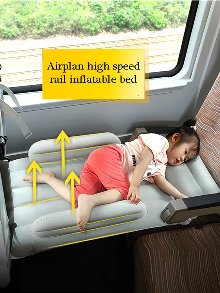 Inflatable Crib Mattress for Babies, Portable Air Bed for Travel, Car ...