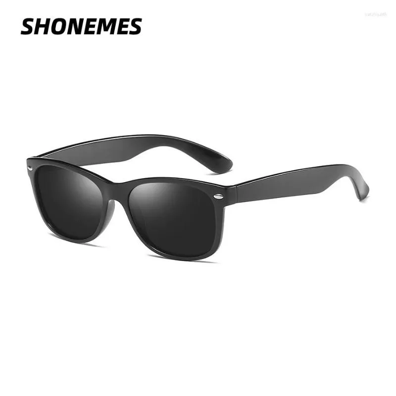 Güneş Gözlüğü Shonemes Klasik Polarize Kare Sürüş Gölgeleri Açık Ayna UV400 Koruma Güneş Gözlükleri Erkek Kadınlar