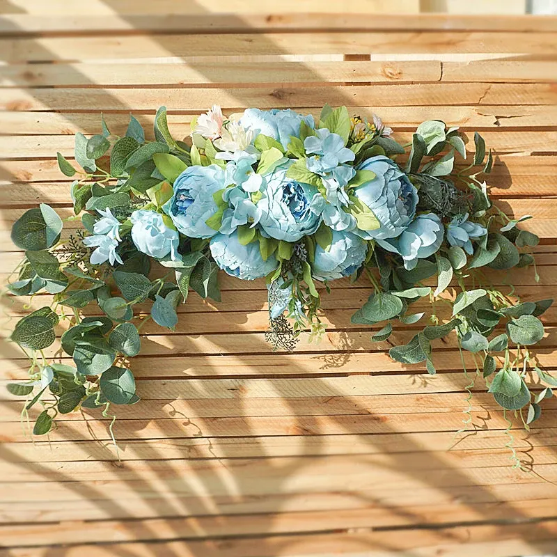 Linteau artificiel fleur miroir avant fleur IDY linteau guirlande mariage fête de noël décoration maison porte décoration fleurs