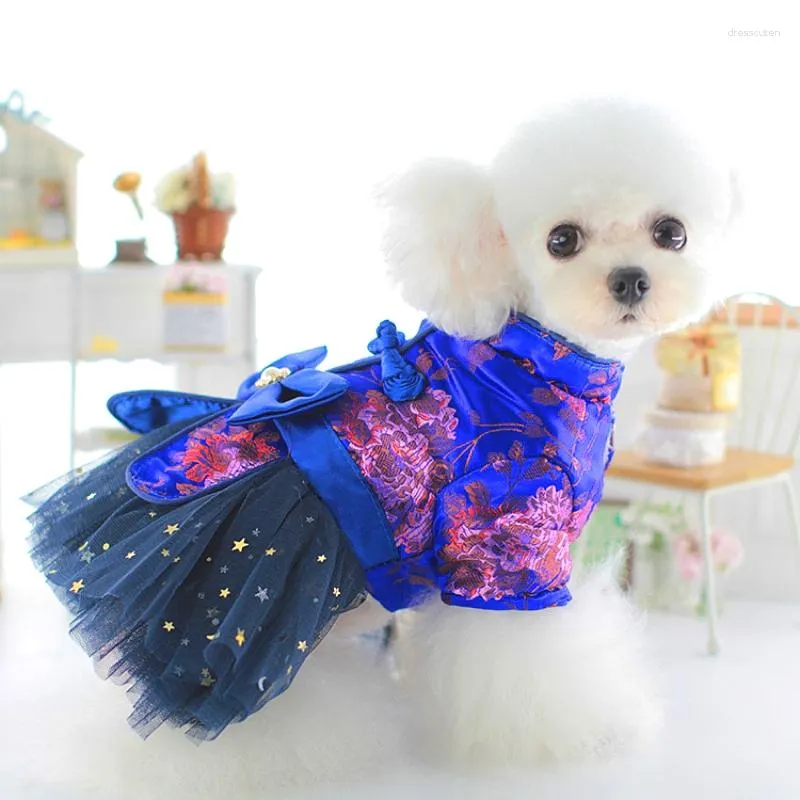Hundkläder små kläder bröllopsklänning matchande katt sandkjol för att hålla varmen än björn höst vinter husdjur