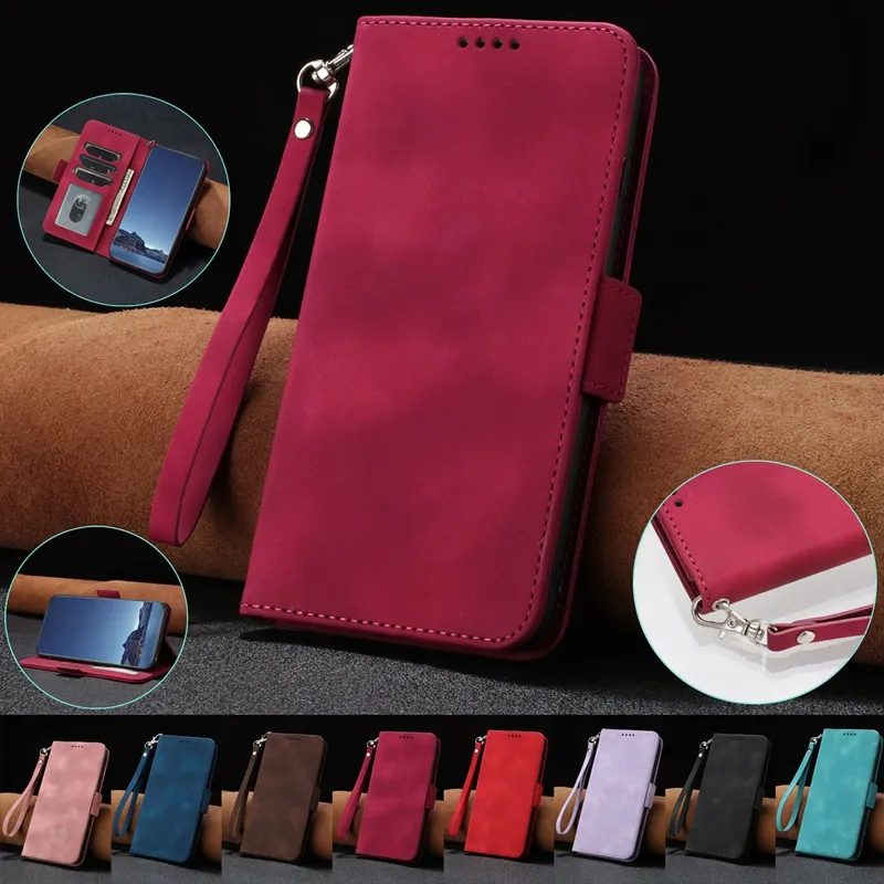 iPhone 15 14 Plus 13 Pro Max 12 11 X XS XR 8 7 6 Old Dirty Holder Flip Cover ID Card Slot Retro Vintage Design Book Pouch Strap