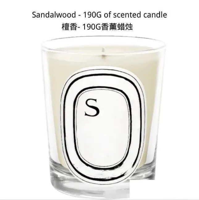 Doftande ljus 190g, inkluderar boxdipsamling Lily Home Decor Collection artiklar Trädgård Multi-doftande present Sandalwood Amber Rose