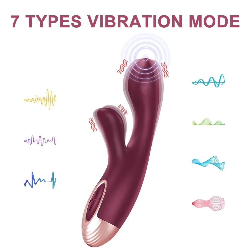G Spot Rabbit Vibrator with Heating Function Sex Toys for Women Clitoris Stimulation Waterproof 7 Powerful Vib_voghion.com