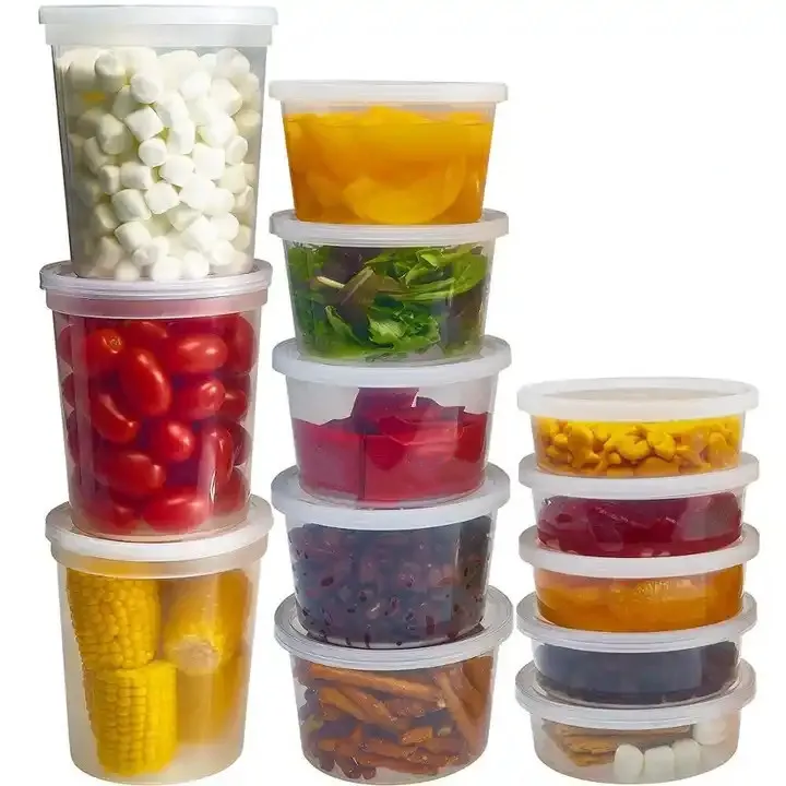 Envases De Alimentos Desechables De Plástico Imagen de archivo - Imagen de  toma, almacén: 258024027