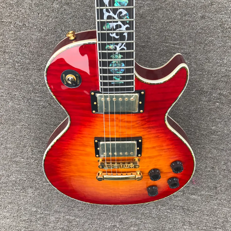 Custom Shop, fabriqué en Chine, guitare électrique LP personnalisée de haute qualité, matériel doré, comme indiqué sur la figure, livraison gratuite