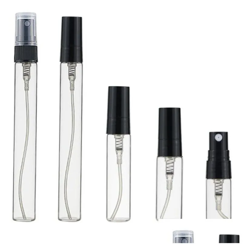 Packing Bottles Wholesale Glass Mini Travel Atomizer Refillable Spray Bottle Portable Per Vial Mist Empty Cosmetic Sample Gift Contain Dhl5K