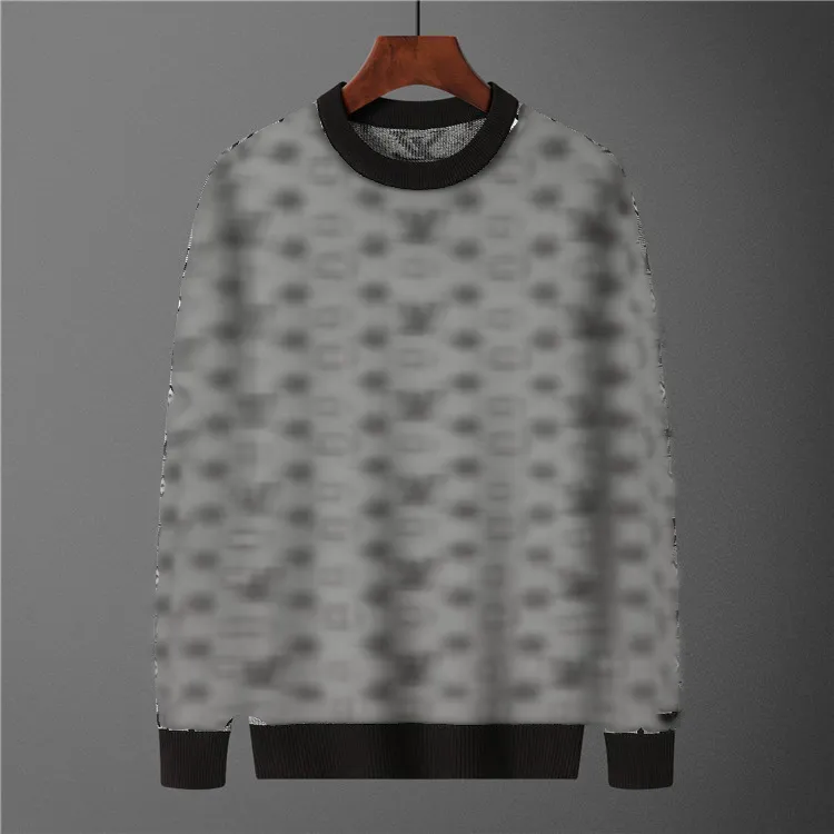 2024 Men women designer Sweatshirt Gradient Letter Printing Round neck sweater black blue gray M-3XL