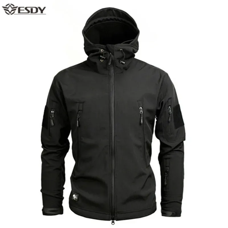 Herrenjacken Hai weiche Schale Militärische taktische Jacke Männer wasserdicht warm Windbreaker US Army Clothing Winter große Größe Männer Tarnjacke 231010