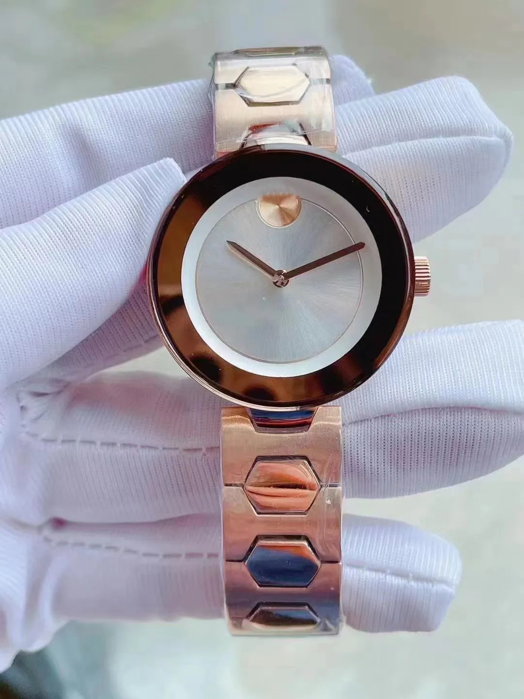 Montre de créateur pour hommes et femmes, à Quartz, batterie, acier inoxydable, verre saphir, étanche, pour Couple