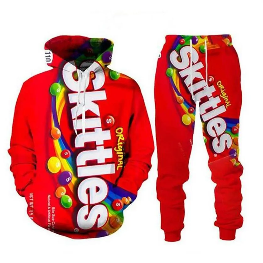 New Men Womens Ramen Food Funny 3D Print Mashing TrackSuits Hip Hop Pants Bluzy MH0222205V