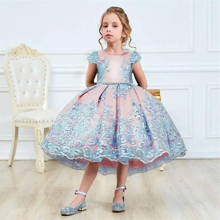 Hot Sale Kids Wedding Fancy Frilled Flower Girl Dress Little Girls Birthday  Tail Stage Princess Festival Party Dresses - China Dress and Princess Dress  price | Made-in-China.com