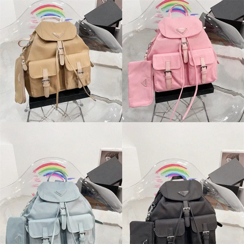 Designer fashion canvas Backpack Luxury Backpacks Travel Bags Shoulder Messenger Bag Luxury Backpacks High Quality with Triangle Totes bag size 30x29c