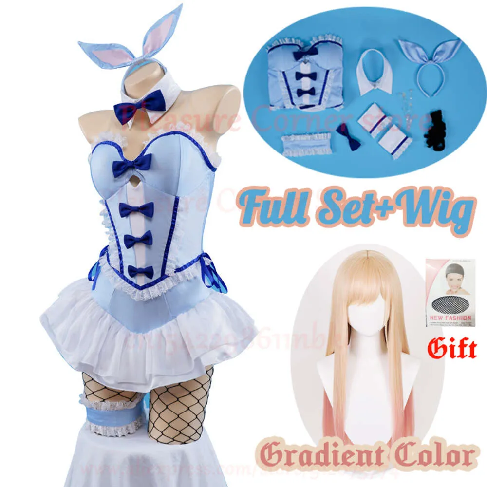 2023 Nieuwe Kitagawa Marin Blue Bunny Girl My Dress-up Darling Marin Kitagawa Bunny Girl Cosplaykostuums Rollenspel Cosplay Outfitcosplay