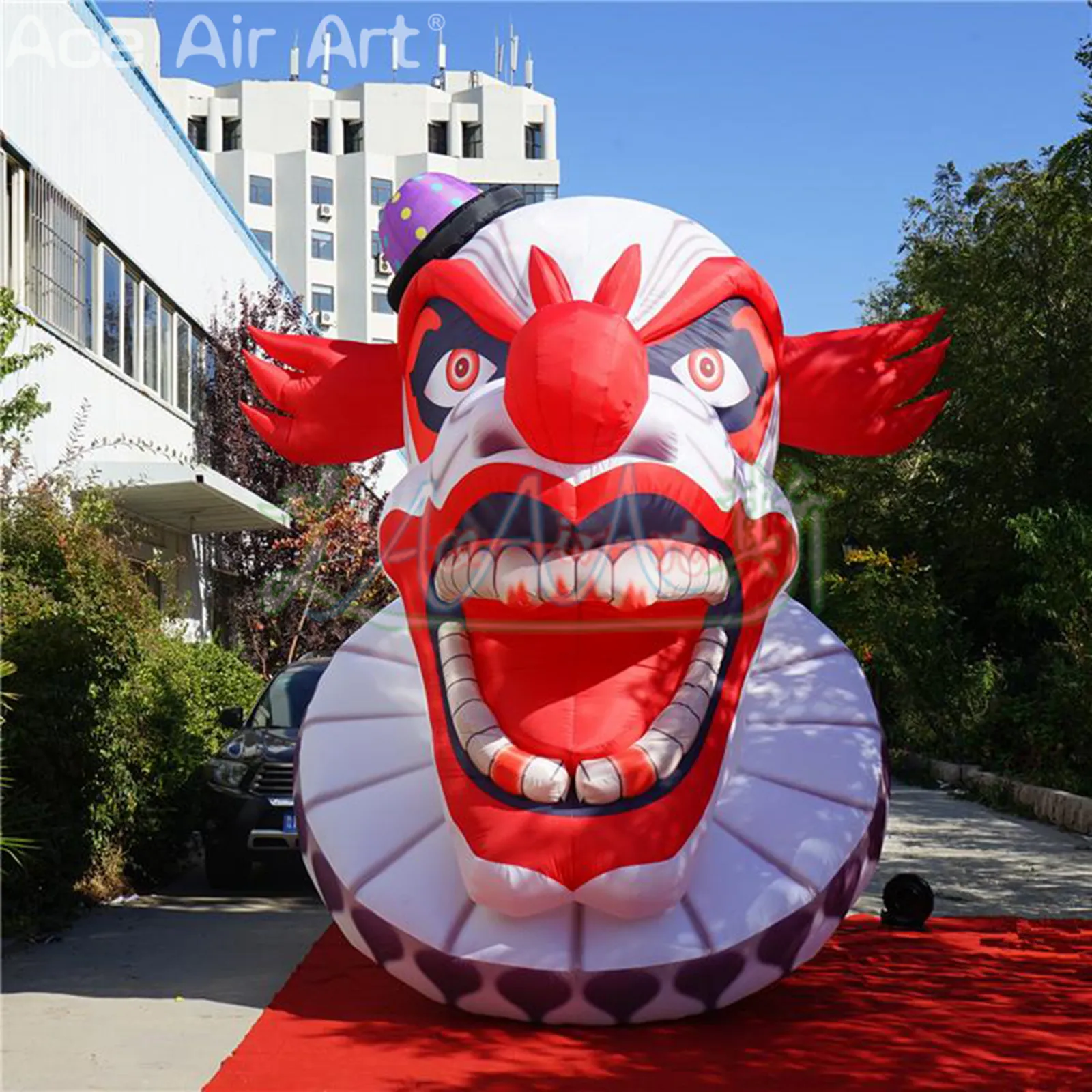 Giant Inflatable Halloween Clown - Scary Clown Decoration, Indoor ...
