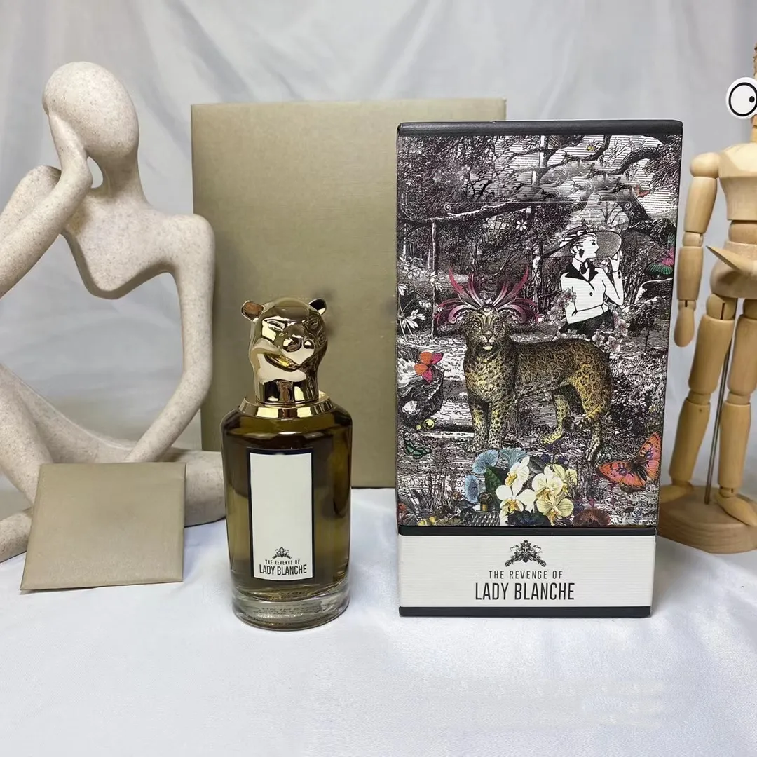 Animal Head Parfums neutres The Revenge Of Lady Blanche Parfum 75 ml Eau De Parfum Parfum longue durée Femme Homme Cologne Spray Parfums Anti-transpirant Déodorant