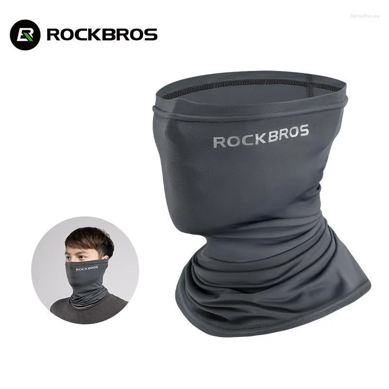 Bandanas Rockbros Red-Dot Dick Recf Sun حماية شمس الحرير ركوب الدراجات الرئيسية دراجة نارية الدراجات النارية MTB تنفس باندانا