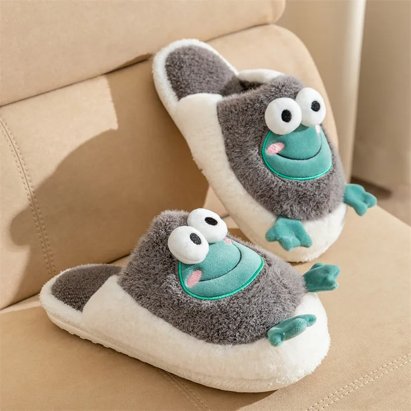 Winter Unisex Shrek Slippers With Cute Frog Design Keep Your Feet