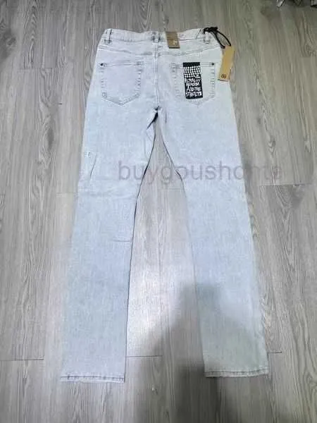 2023 Designer ksubi Jeans for Mens Man Pants Rip Denim Biker Grey Paint Distress Stretch Motorcycle Bone Halloween 14Z3I