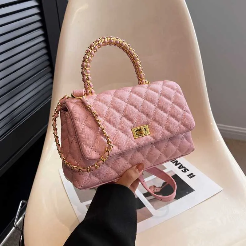 Women's 2023 Summer New Trendy Fashionable Advanced Sense Handheld Chain Crossbody Small Square Bag Stores Are 95% Off Clearance Wholesale