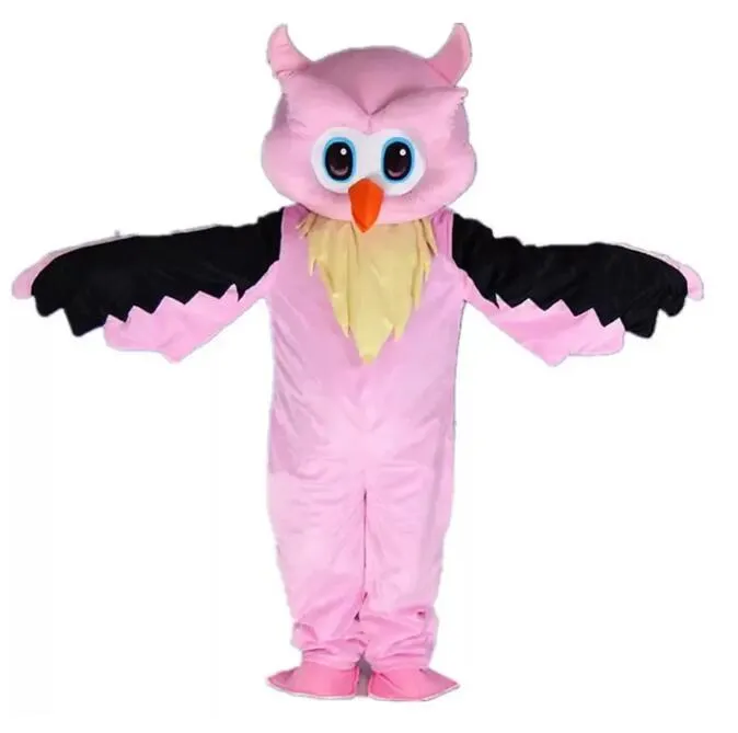 2024 Performance Pink Owl Mascot Costiums Christmas Fancy Sukienka kreskówka strój postaci garnitur dla dorosłych rozmiar karnawału wielkanocna motyw reklamowy
