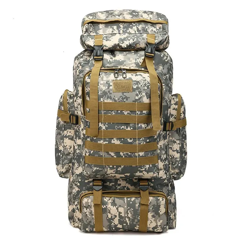 Sacos escolares ao ar livre camuflagem mochila homens grande capacidade à prova dwaterproof água ao ar livre militar mochila de viagem para homens caminhadas saco 231011