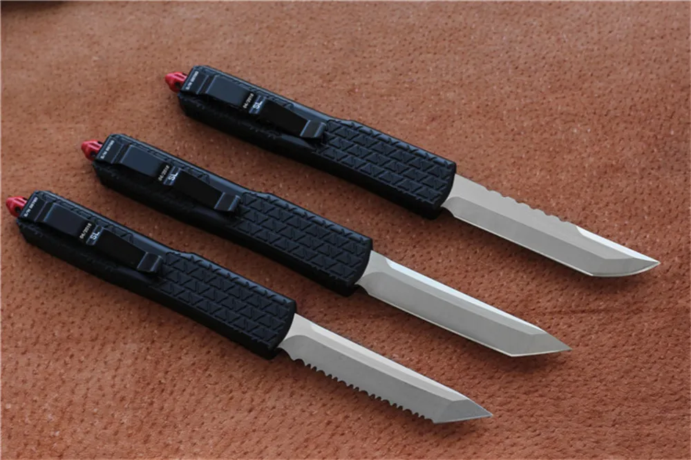 Miker D2 Blade Aluminium Camping Survival Outdoor EDC Hunt Tactical Tool Dinner Kitchen Knife