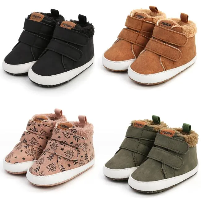 High-top autumn and winter baby shoes baby shoes toddler shoes soft and comfortable warm shoes