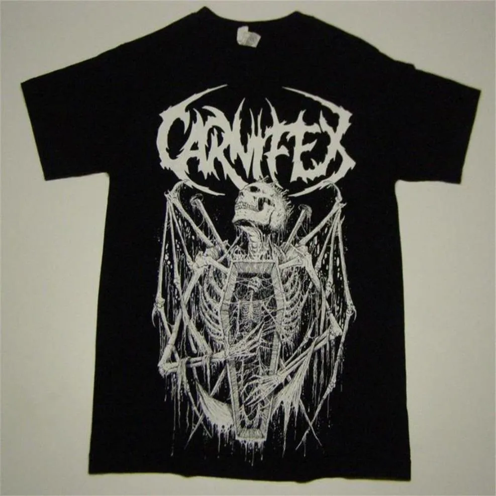 Męskie koszulki Carnifex 2014 na letnia trasa Riddick T-shirt Czarny rozmiar S California Deathcore278b