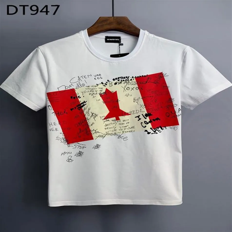 DSQ Phantom Kaplumbağa Erkek Tişörtleri 2023 Yeni Erkek Tasarımcı T Shirt İtalya Moda Tshirts Yaz T-Shirt Erkek Yumuşak ve Comfortab205p