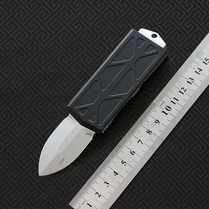 Nuovo stile 5.6 "Coltello di alta qualità in alluminio CNC Stonewash D2 coltello a portafoglio, coltelli da sopravvivenza da campeggio all'aperto Strumenti EDC