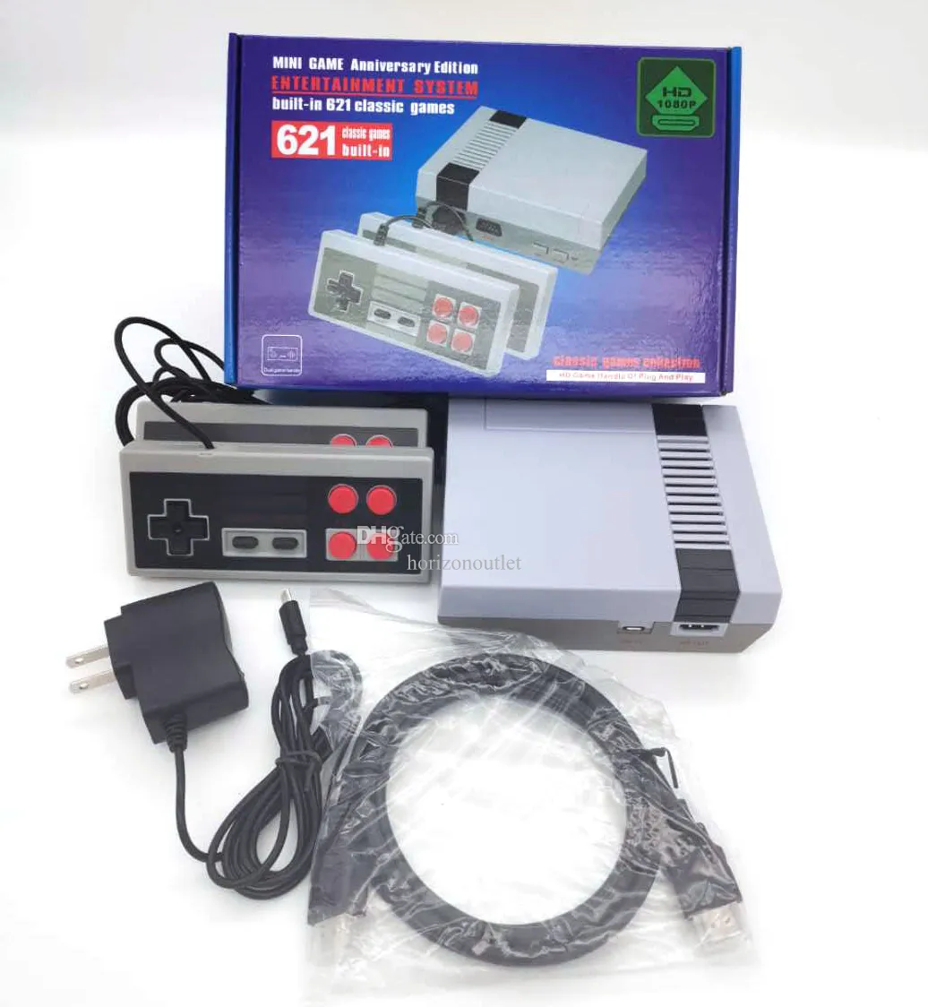 Super Mini Retro Console z podwójnymi kontrolerem klasyczny telewizja HDMI Out Home Video Gaming Playing Wbudowane 621 8-bitowe gry dla SFC SNES nes fc