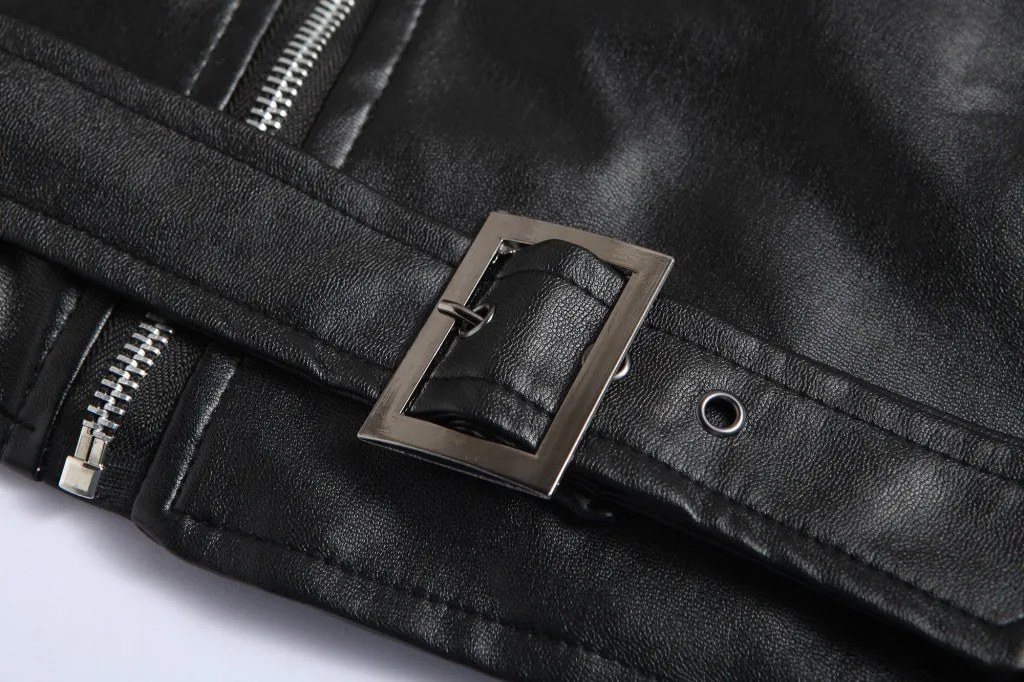 Veste De Moto En Cuir Pour Homme - Style Rock Punk Motard - Plusieurs Fermetures éclair - Design Harley, Noir , 4XL