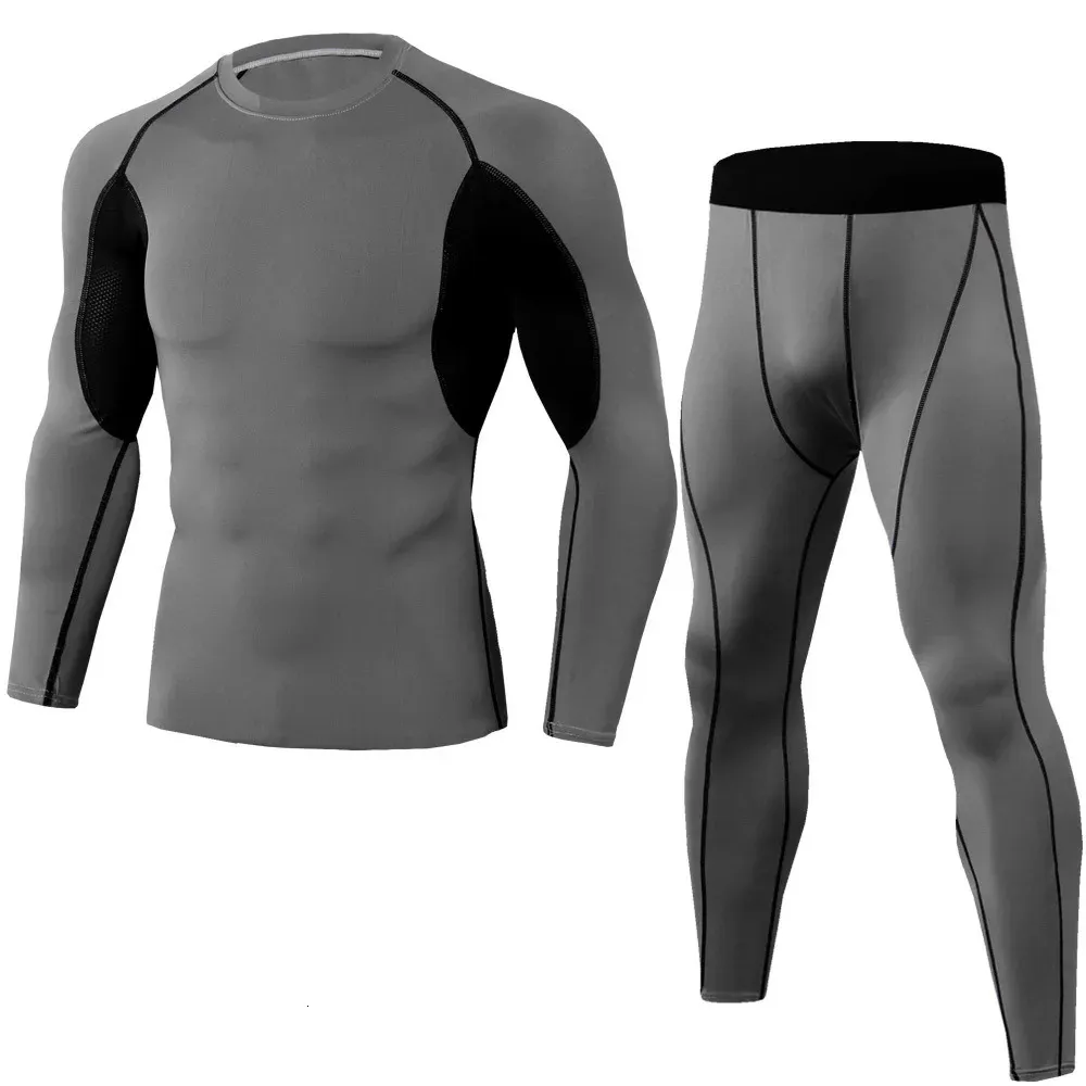 Trainingspakken voor heren Compressie-t-shirtbroeken Sportpakken Hardloopset Sneldrogend Sportkleding Training Gym Fitness Trainingspakken S-3XL 231011