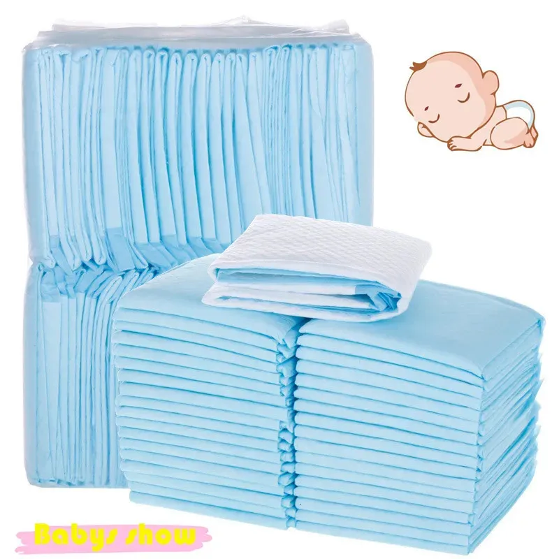 Fraldas de pano 20/40/100 pcs Almofada de enfermagem para bebês Tapete de papel descartável para fraldas para adultos e crianças absorventes à prova d'água Tapete para troca de fraldas 231006