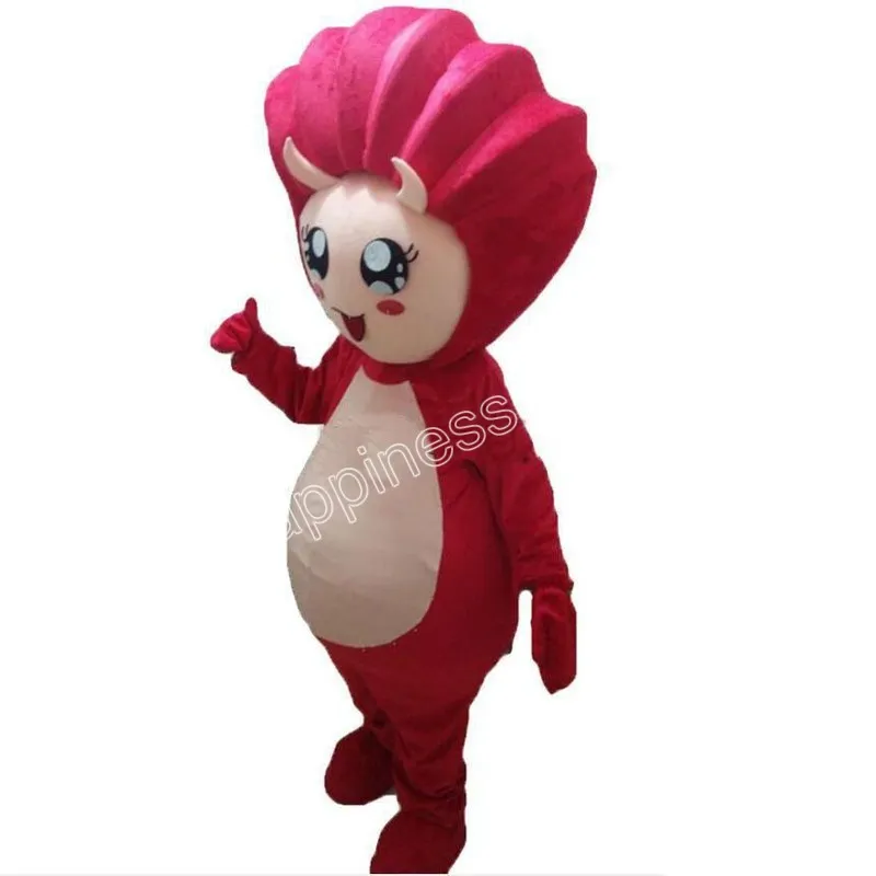 2024 Hot Sale Red Shell Mascot Costumes Cartoon Character Outfit Suit Carnival Adults Size Halloween Christmas Party Carnival Dress suits